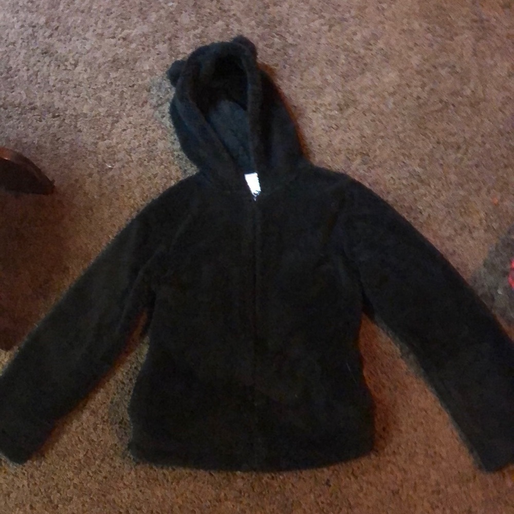 Black cat hoodie jacket